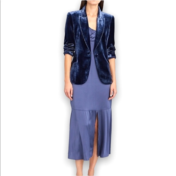 NWOT L'AGENCE Chamberlain Velvet Blazer, 14 - Picture 6 of 14